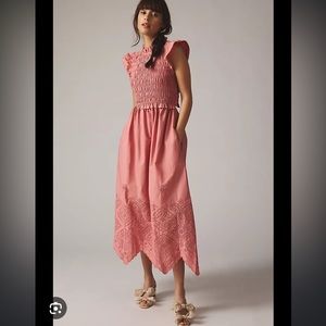 Anthropologie Moon River flutter-sleeve dress
